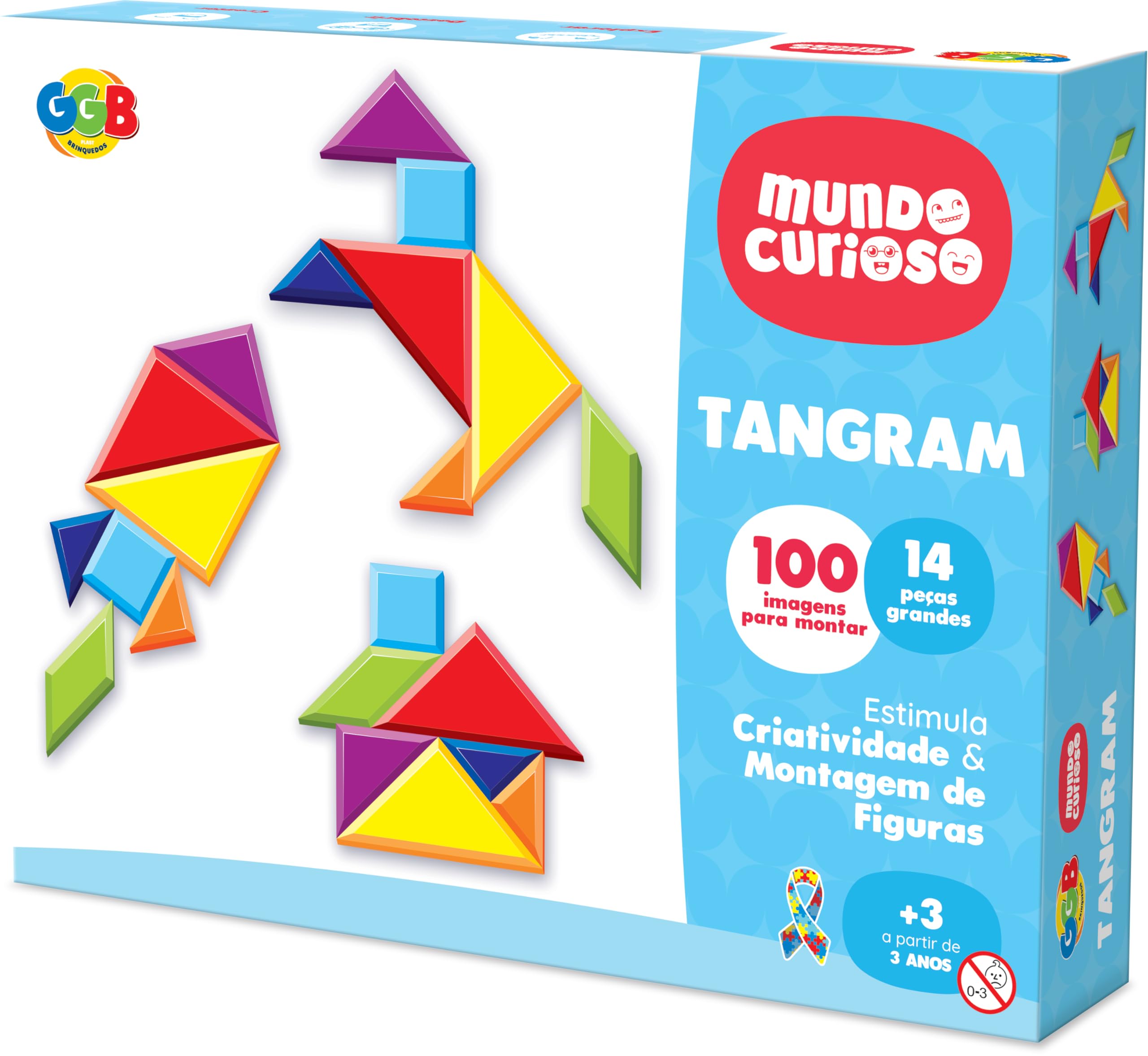 Tangram 14Pcs | Amazon.com.br